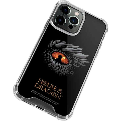 HBO House of the Dragon Burning Dragon iPhone 13 Pro Max Clear Case